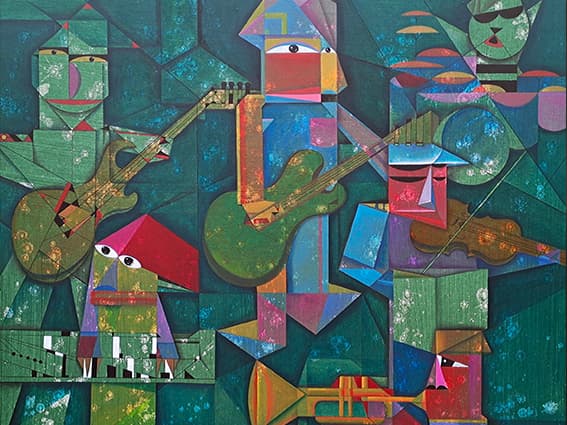 鹤巢文化签约艺术家洪达：画布上的积木——洪达个展上线